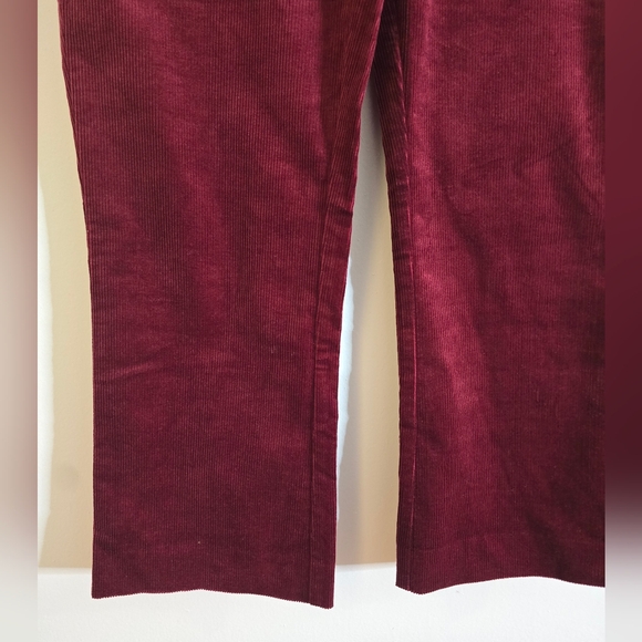 Joie Marcena Cropped Corduroy Pants in blackberry. - Picture 7 of 10